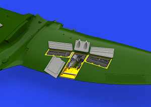 Additions (3D resin printing) 1/48 Hawker Tempest Mk.II gun bays (designed to be used with Eduard kits and Special Hobby kits