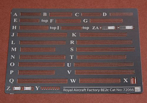 1/72 Royal Aircraft Factory BE2c External PE set