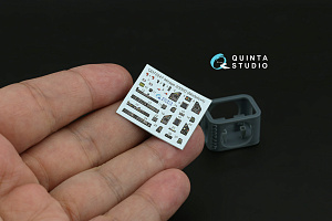 Mirage 2000D 3D-Printed & coloured Interior on decal paper (Modelsvit) (with 3D-printed resin part)