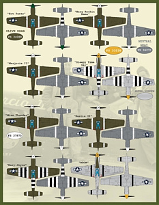 Decal 1/48 Colors & Marking of North-American P-51s Part I (Furball Aero-Design)