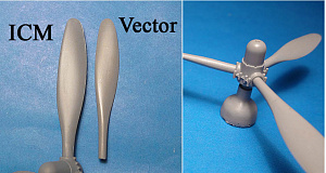 Additions (resin parts) 1/48 A-26B/C Invader corrected propellers for ICM (Vector) 