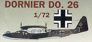 Model kit 1/72 Dornier Do-26C flying boat/seaplane (Mach 2)