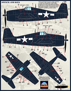 Decal 1/48 Colors and Markings of US Navy F6F Hellcats Part 2 (Furball Aero-Design)