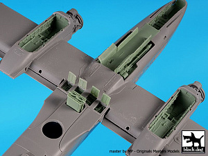 Additions (3D resin printing) 1/48 F.M.A. IA-58A Pucara BIG set (designed to be used with Kinetic Model kits)