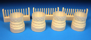Additions (3D resin printing) 1/72 Rockwell B-1B Lancer Late Exhausts with Nacelle Correction