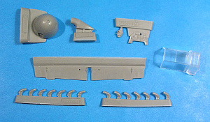 Additions (cast) 1/48 Bf 109F-2 Correction Set  (for Zvezda) (Vector) 