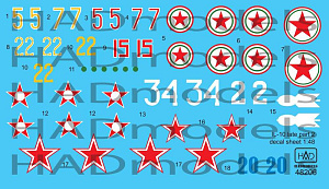 Decal 1/48 IL-10 late (6x camo) Part 2 (HAD)