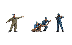 Figures (resin) 1/72 WWII RAF Ground Crew (Airfix)