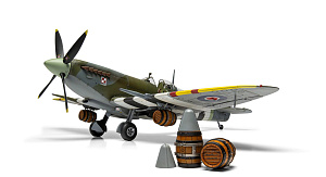 Model kit 1/24 Supermarine Spitfire Mk.IXc - Flying Dray (Airfix)