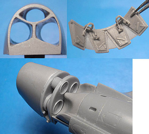 Additions (cast) 1/48 P-40E/N Radiators (Hasegawa) (Vector) 