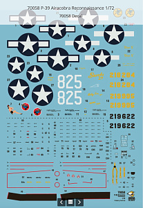 Model kit 1/72 Bell P-39 Airacobra Reconnaissance (Arma Hobby)