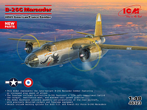 Model kit 1/48 B-26G Marauder American/France Bomber (ICM)