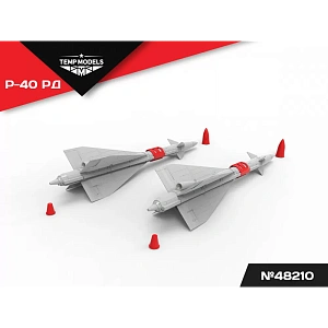 Additions (3D resin printing) 1/48 HIGHLY DETAILED MISSILE R-40 RD (Temp Models)