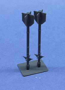 Additions (3D resin printing) 1/48 AIM-9M missile 2 pcs. set. (KepModels)