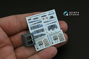 Su-30MKK 3D-Printed & coloured Interior on decal paper (Trumpeter) (with 3D-printed resin part)