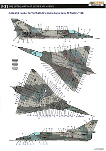 Model kit 1/48 F-21 IAF KFIR C1/USMC F-21A Lion (Kinetic Model Kits)