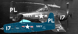 Decal 1/48 Grumman F8F Bearcat - All types of this aircraft, USN, 8 Markings (Cut then Add)