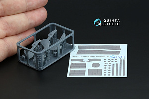 La-5 Detailing Set Pt.3: Landing gear doors, Flaps cover, hatches and panels (Zvezda) (with 3D-printed resin parts) 