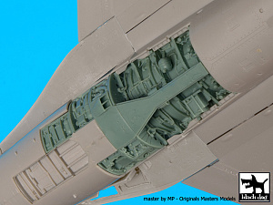 Additions (3D resin printing) 1/48      Lockheed-Martin F-16C wheel bays (designed to be used with Tamiya kits) 