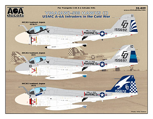 Decal 1/32 VMA(AW)-533 HAWKS (1) USMC A-6A Intruders in the Cold War (AOA Decals)