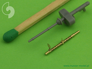 Aircraft guns (brass) 1/48 German aircraft machine gun MG 15 - turned barrels and etched sights (2pcs)