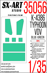 Tinting film 1/35 K-4386 Typhoon-VDV (RPG)