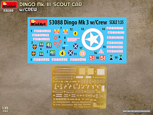 Model kit 1/35 DINGO Mk.III SCOUT CAR with CREW figures (MiniArt)