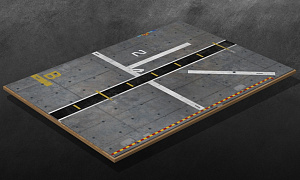Exhibition stand fragment of an aircraft carrier deck (ScaleStand)