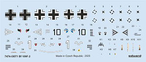 Model kit 1/72 Messerschmitt Bf-109F-2 (Weekend Edition) (Eduard kits)