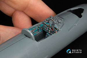MiG-21MF Fishbed-J (Moscow plant) 3D-Printed & coloured Interior on decal paper (Eduard) (with 3D-printed resin parts)