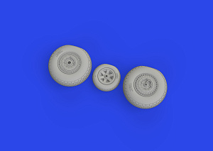 Additions (3D resin printing) 1/48 Martin B-26B Marauder wheels 1/48 (designed to be used with ICM kits)