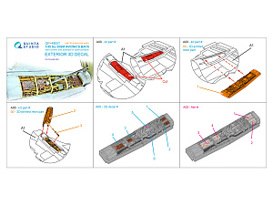 Su-30SM Air Brake Bay with Avionics & Circuit Breaker Panels (Zvezda) (with 3D-printed resin parts) 