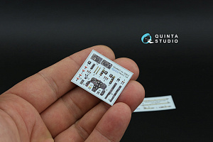 Hs 129B-2 3D-Printed & coloured Interior on decal paper (Takom)