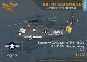 Model kit 1/72  Kaman HH-2D Seasprite ADVANCED KIT (Clear Prop)