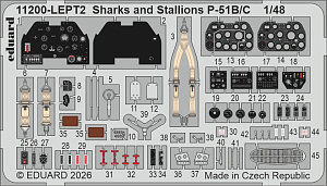 Model kit 1/48 Sharks and Stallions Dual Combo (P-40N and P-51B/C) (Eduard kits)