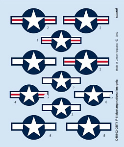 Decal 1/48 F-6 Mustang national insignia (EDU)
