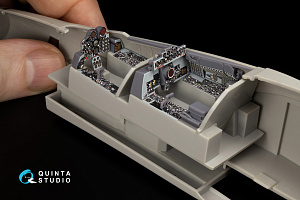 RF-4C Phantom II (early) 3D-Printed & coloured Interior on decal paper (Hasegawa) (Small version) (with 3D-printed resin parts)