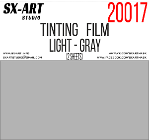 Tinting film light gray 140x200 (2 sheets) (SX-Art)