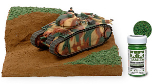Diorama texture paint: Farba teksturowa GRASS EFFECT Green (100mL) (Tamiya)