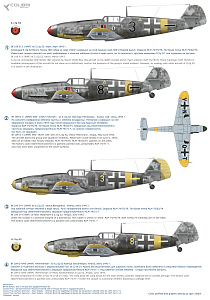 Decal 1/48 BF 109 G-2/G-4 Battles over Kuban (Colibri Decals)