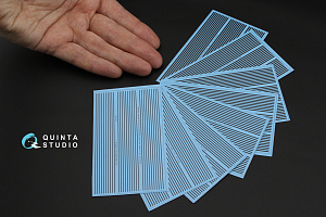 Black stripes/waterlines. Width 0.3 mm, length 2820 mm.  (for all kits)