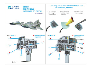 MiG-29UB 3D-Printed & coloured Interior (Trumpeter)