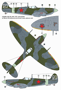 Decal 1/48 Supermarine Spitfire Mk.VB/PR Mk.IV Lend-Lease Supermarine Spitfire (AML)