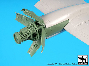 Additions (3D resin printing) 1/72 Breguet Atlantic engine (designed to be used with Revell kits)