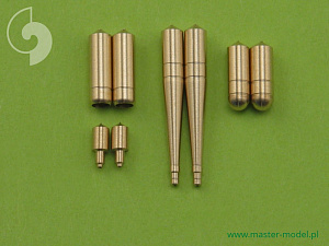 Aircraft detailing sets (brass) 1/72 Supermarine Spitfire E wing early - Hispano 20mm and .50cal in fairings (two versions)
