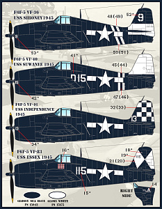 Decal 1/48 Grumman Hellcat (Furball Aero-Design)