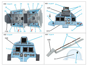 Su-30SM 3D-Printed & coloured Interior on decal paper (Zvezda) (Small version)