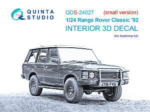 Range Rover Classic '92 3D-Printed & coloured Interior on decal paper (Aoshima) (small version)