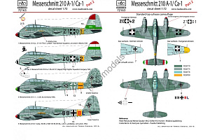 Decal 1/72 Messerschmitt 210 A-1/Ca-1 Part 2 (HAD)