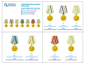 USSR WWII Defence Medals (1942-1944)